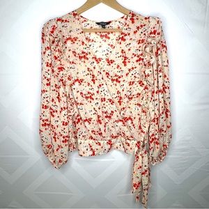 Floral print express shirt - women’s medium